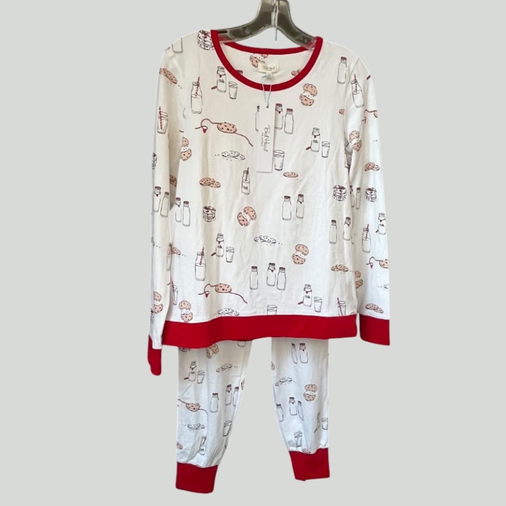 NWT BEDHEAD PAJAMA SET MILK & COOKIES Extra Small XS